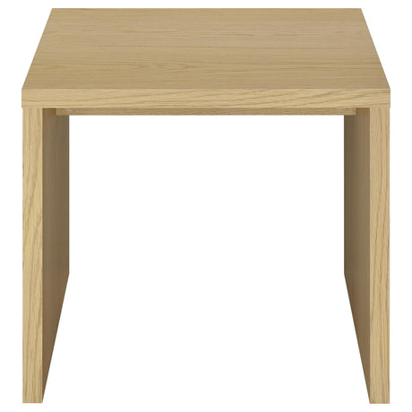 Canoga Light Oak 2-Piece Lift Top Cocktail Coffee Table Set from Coaster - Luna Furniture