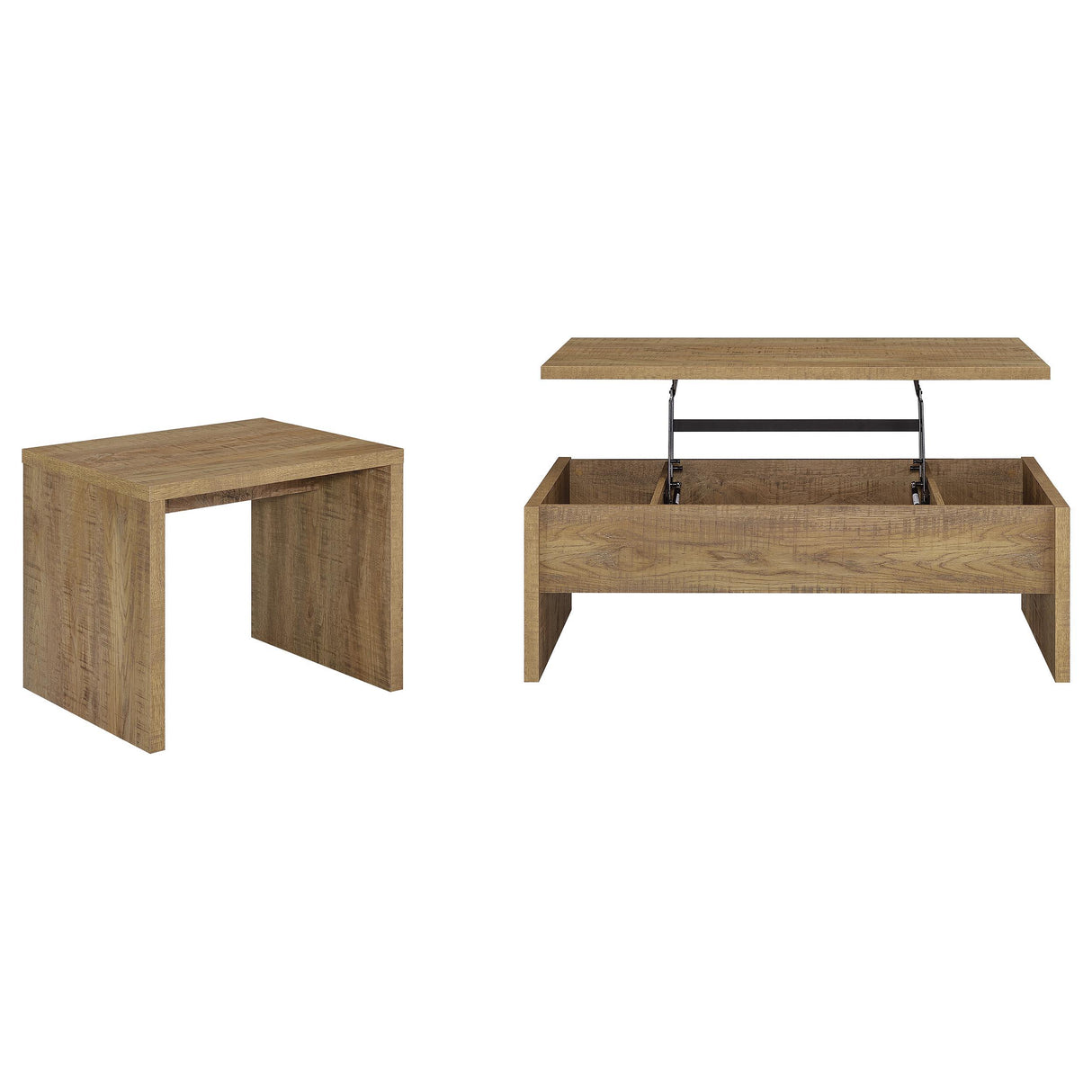 Canoga Mango 2-Piece Lift Top Cocktail Coffee Table Set from Coaster - Luna Furniture