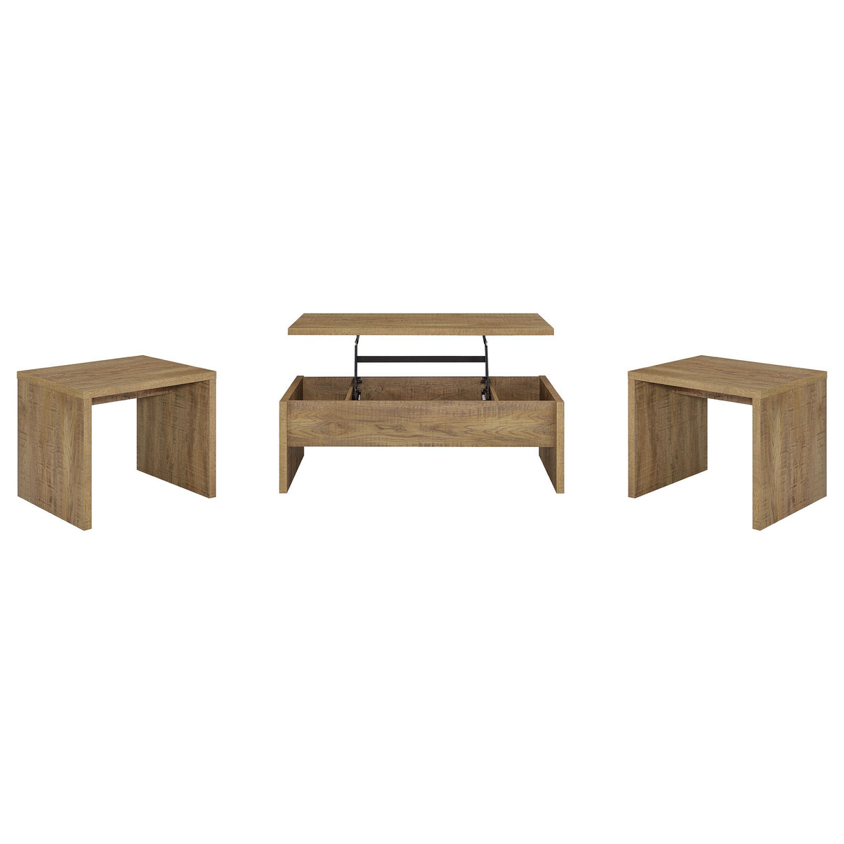 Canoga Mango 3-Piece Lift Top Cocktail Coffee Table Set from Coaster - Luna Furniture