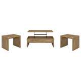 Canoga Mango 3-Piece Lift Top Cocktail Coffee Table Set from Coaster - Luna Furniture