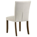 Cantley Beige Upholstered Dining Side Chair, Set of 2 from Coaster - Luna Furniture