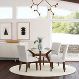 Cantley Beige Upholstered Dining Side Chair, Set of 2 from Coaster - Luna Furniture