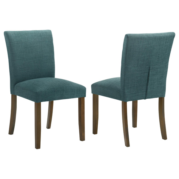 Cantley Blue Upholstered Dining Side Chair, Set of 2