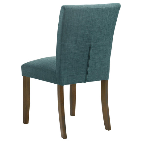 Cantley Blue Upholstered Dining Side Chair, Set of 2 from Coaster - Luna Furniture