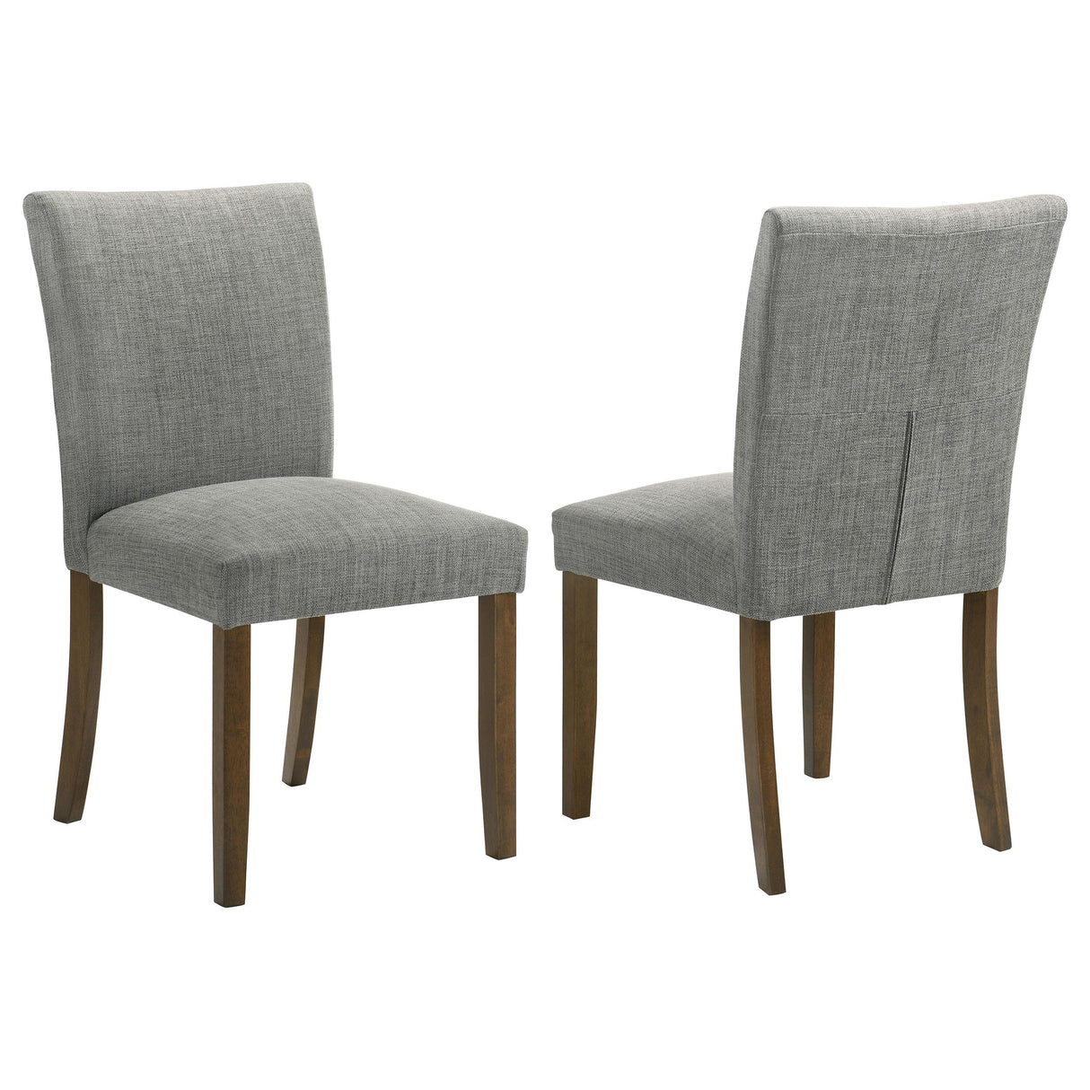Cantley Gray Upholstered Dining Side Chair, Set of 2 from Coaster - Luna Furniture