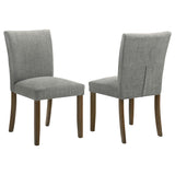 Cantley Gray Upholstered Dining Side Chair, Set of 2 from Coaster - Luna Furniture