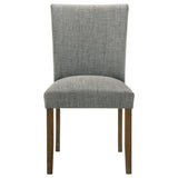 Cantley Gray Upholstered Dining Side Chair, Set of 2 from Coaster - Luna Furniture