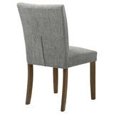 Cantley Gray Upholstered Dining Side Chair, Set of 2 from Coaster - Luna Furniture