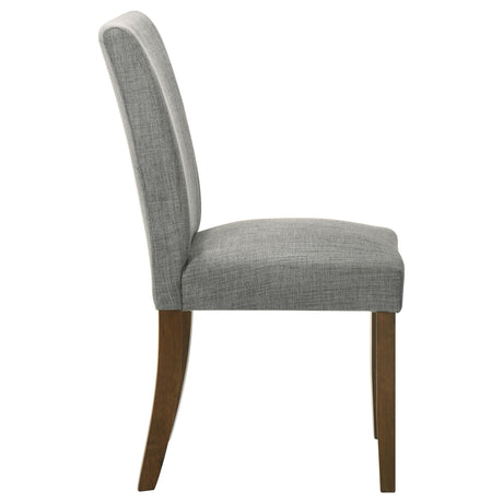 Cantley Gray Upholstered Dining Side Chair, Set of 2 from Coaster - Luna Furniture