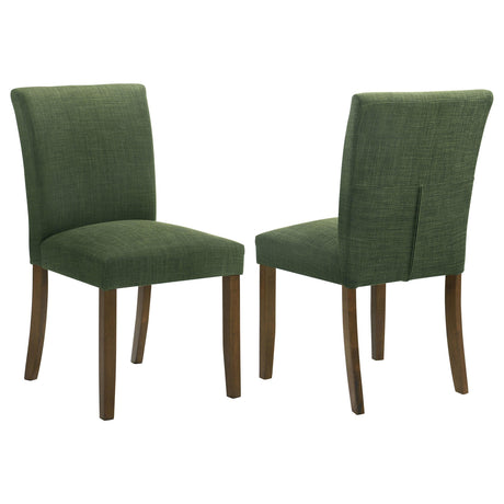 Cantley Green Upholstered Dining Side Chair, Set of 2 from Coaster - Luna Furniture