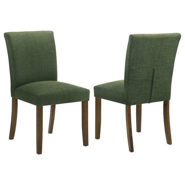 Cantley Green Upholstered Dining Side Chair, Set of 2