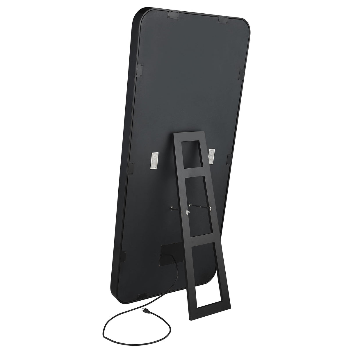 Canton Black LED Standing Mirror with Speakers from Coaster - Luna Furniture