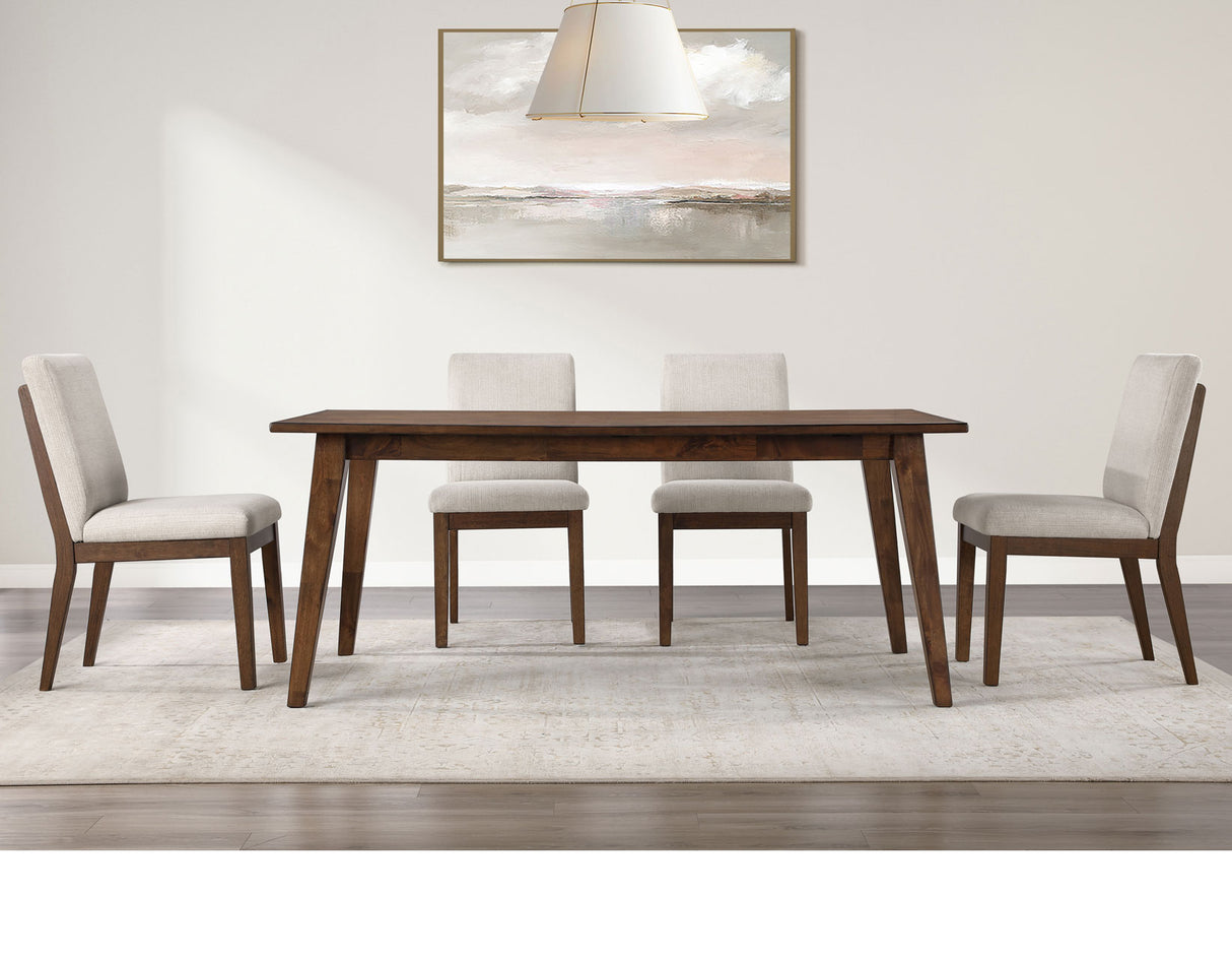 Canton Mocha 5-Piece Upholstered Dining Set from Steve Silver - Luna Furniture