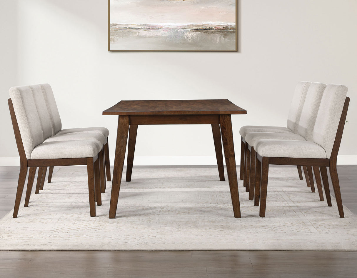 Canton Mocha 5-Piece Upholstered Dining Set from Steve Silver - Luna Furniture