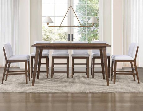 Canton Mocha/Eggshell 7-Piece Counter Height Dining Set from Steve Silver - Luna Furniture