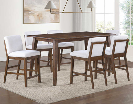 Canton Mocha/Eggshell 7-Piece Counter Height Dining Set from Steve Silver - Luna Furniture