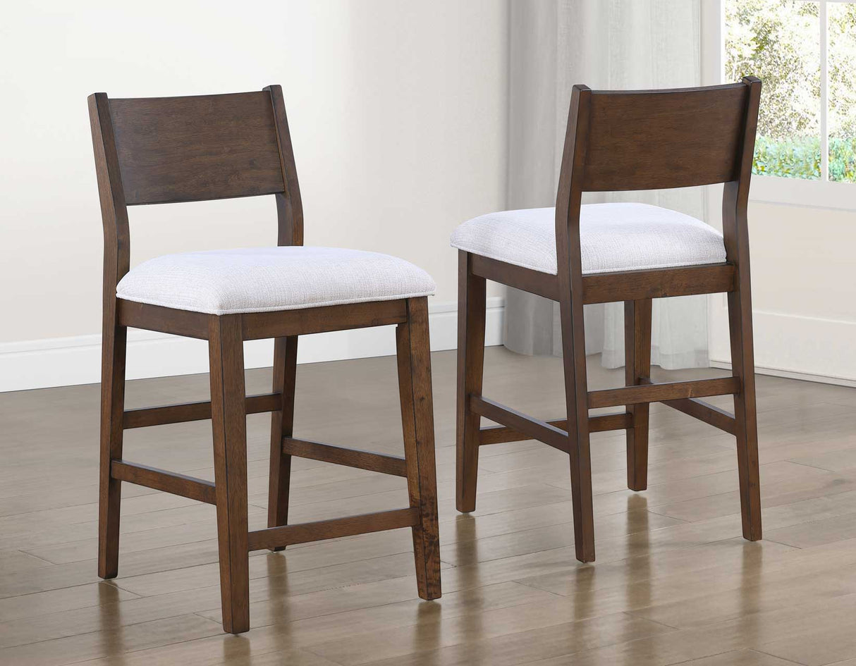 Canton Mocha/Eggshell 7-Piece Counter Height Dining Set from Steve Silver - Luna Furniture