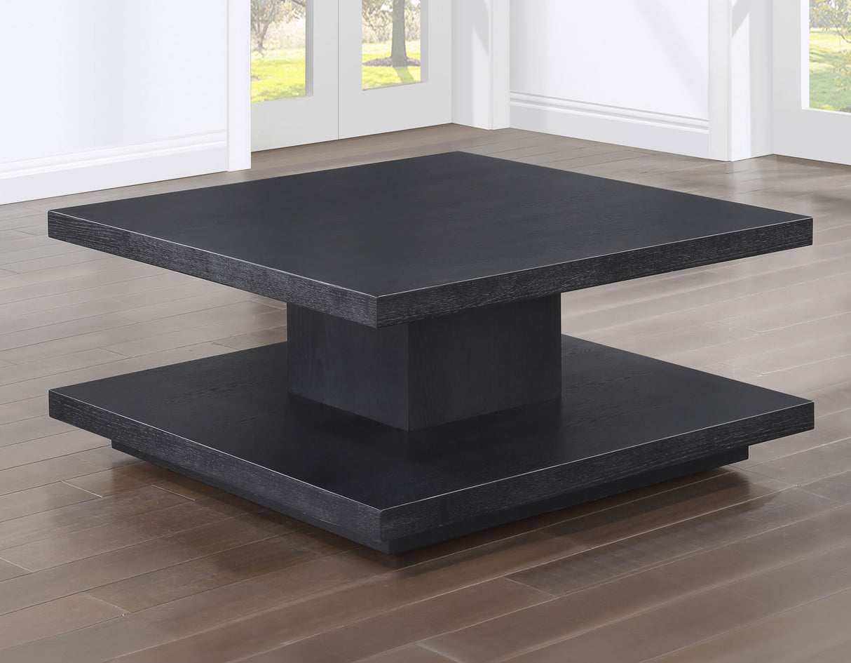 Canyon 3-Piece Table Set, Black (Cocktail Table & 2 End Tables) from Steve Silver - Luna Furniture