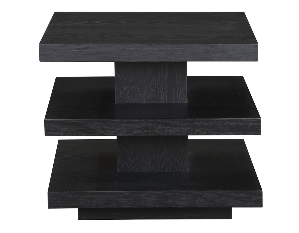 Canyon 3-Piece Table Set, Black (Cocktail Table & 2 End Tables) from Steve Silver - Luna Furniture