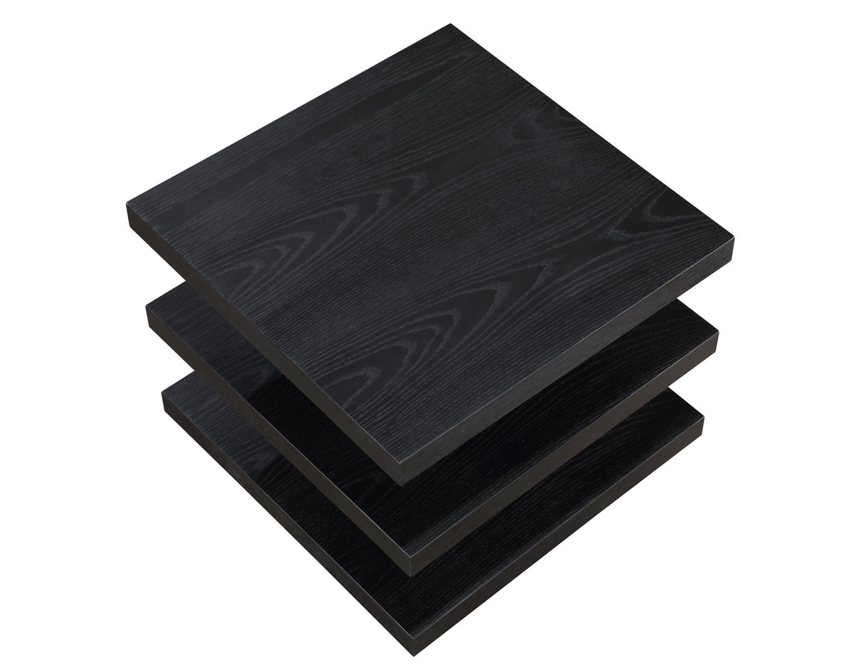 Canyon 3-Piece Table Set, Black (Cocktail Table & 2 End Tables) from Steve Silver - Luna Furniture