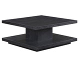 Canyon Cocktail Table with Casters, Black from Steve Silver - Luna Furniture