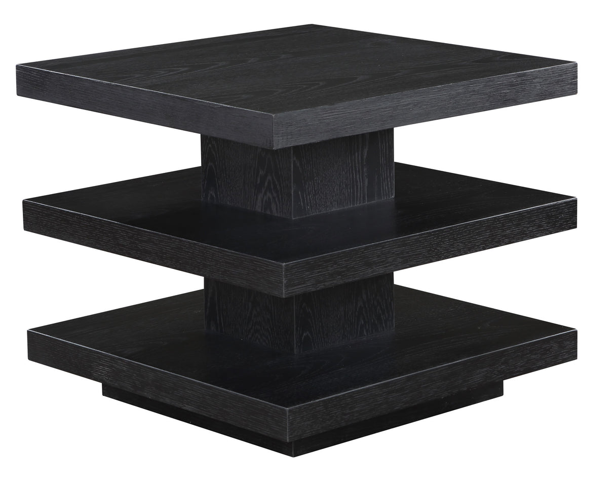 Canyon End Table, Black from Steve Silver - Luna Furniture