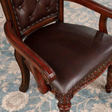 Canyonville Brown Cherry 9-Piece Dining Room Set from Furniture of America - Luna Furniture