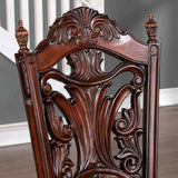 Canyonville Brown Cherry 9-Piece Dining Room Set from Furniture of America - Luna Furniture
