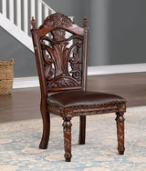 Canyonville Brown Cherry/Dark Brown Side Chair from Furniture of America - Luna Furniture