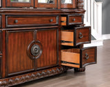 Canyonville Brown Cherry Hutch & Buffet from Furniture of America - Luna Furniture