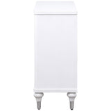 Cardella Distressed White 2-Door Mandala Accent Cabinet from Coaster - Luna Furniture