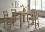 Cardova Vineyard Oak 5-Piece Counter Height Dining Set from Coaster - Luna Furniture