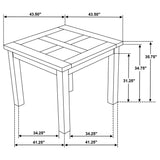 Cardova Vineyard Oak 5-Piece Counter Height Dining Set from Coaster - Luna Furniture