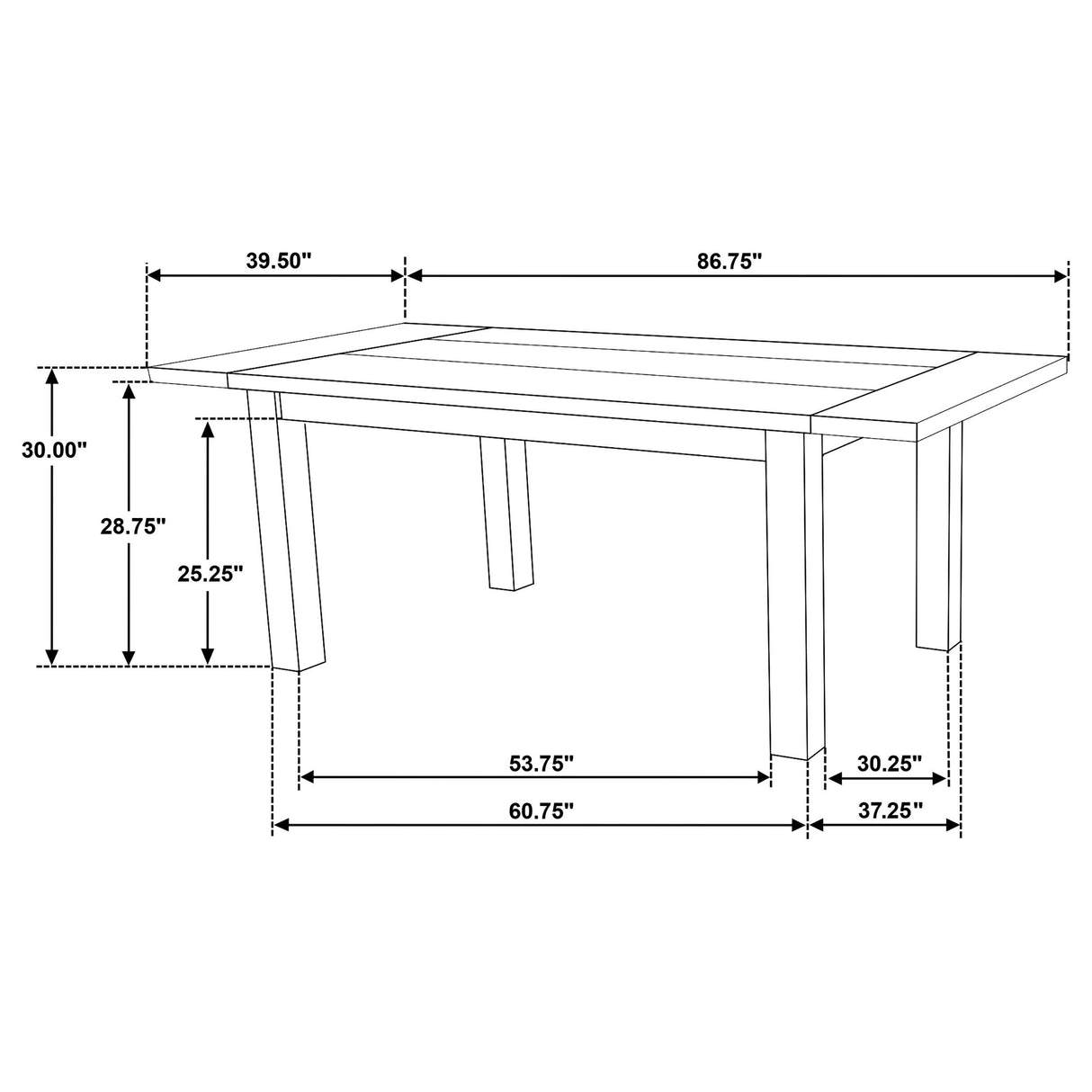 Cardova Vineyard Oak 5-Piece Extension Table Dining Set from Coaster - Luna Furniture