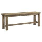 Cardova Vineyard Oak 51-inch Solid Wood Dining Bench from Coaster - Luna Furniture