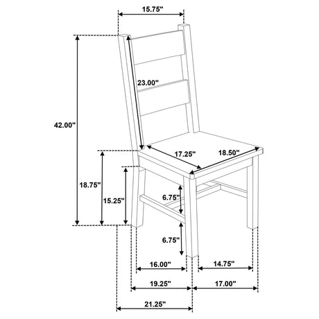 Cardova Vineyard Oak 6-Piece Extension Table Dining Set from Coaster - Luna Furniture