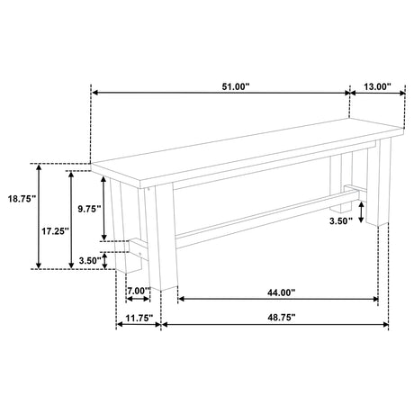 Cardova Vineyard Oak 6-Piece Extension Table Dining Set from Coaster - Luna Furniture