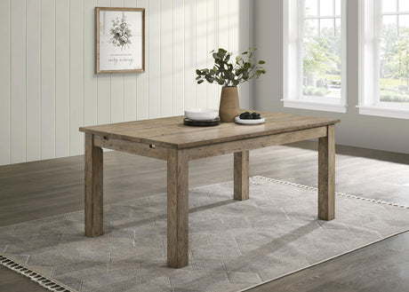 Cardova Vineyard Oak 87-inch Solid Wood Extension Dining Table from Coaster - Luna Furniture
