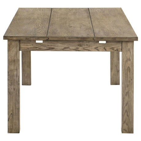 Cardova Vineyard Oak 87-inch Solid Wood Extension Dining Table from Coaster - Luna Furniture
