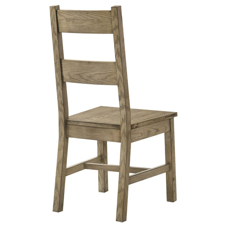 Cardova Vineyard Oak Solid Wood Dining Side Chair, Set of 2 from Coaster - Luna Furniture