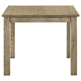 Cardova Vineyard Oak Square Counter Height Dining Table from Coaster - Luna Furniture