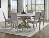 Carena 52-inch Round White Marble Top Dining Table from Steve Silver - Luna Furniture