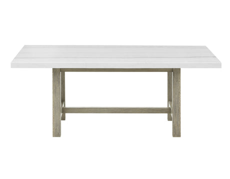 Carena 78-inch White Marble Top Dining Table from Steve Silver - Luna Furniture
