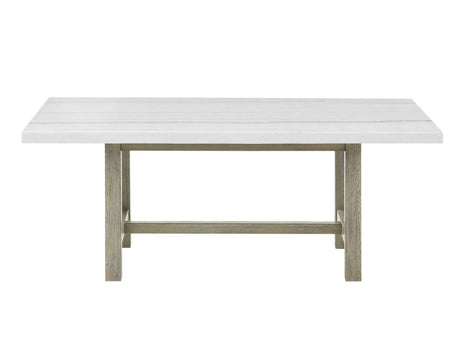 Carena 5-Piece White Marble Dining Set(Table & 4 Side Chairs) from Steve Silver - Luna Furniture