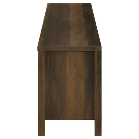 Carey Dark Pine 79-inch TV Stand Fireplace Media Console from Coaster - Luna Furniture