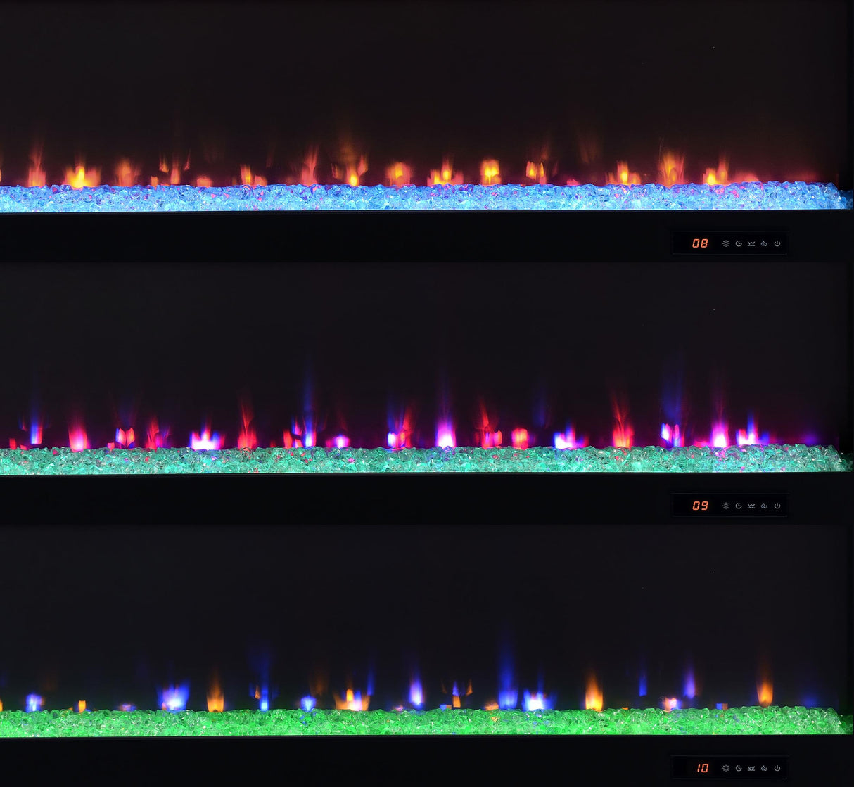 Carey Dark Pine 79-inch TV Stand Fireplace Media Console from Coaster - Luna Furniture