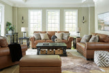 Carianna Caramel Leather Living Room Set from Ashley - Luna Furniture