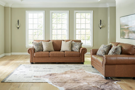 Carianna Caramel Leather Living Room Set from Ashley - Luna Furniture