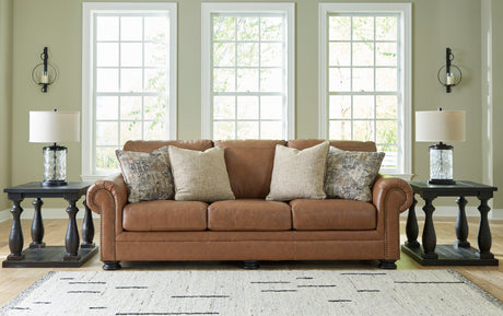 Carianna Caramel Leather Living Room Set from Ashley - Luna Furniture