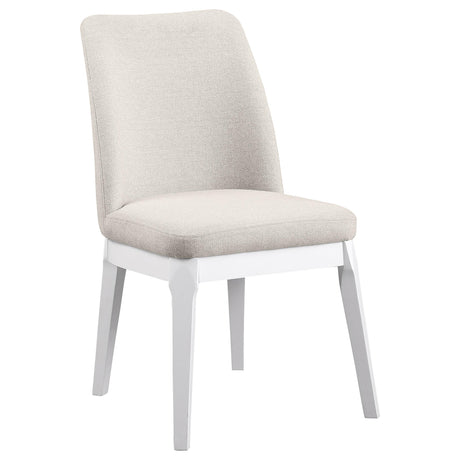Carissa Beige Upholstered Dining Side Chair, Set of 2 from Coaster - Luna Furniture